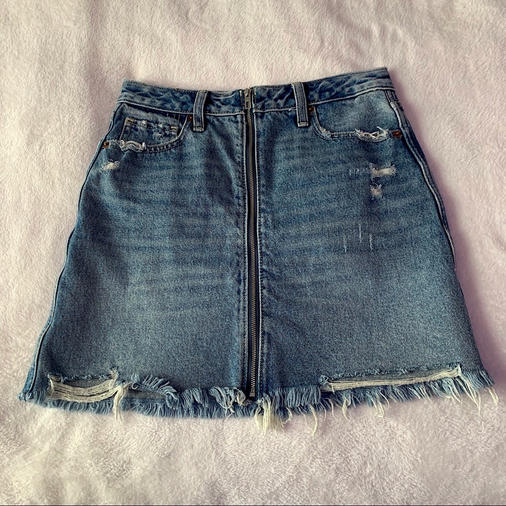 Abercrombie Jean Skirt High Rise